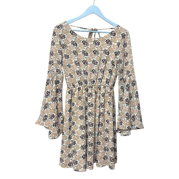 Altar’d State Floral Bell Sleeve Dress – Size Small - Picture 1 of 6